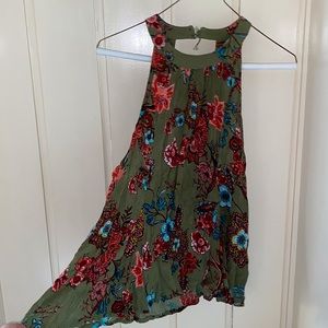 Floral Blouse Tank Top